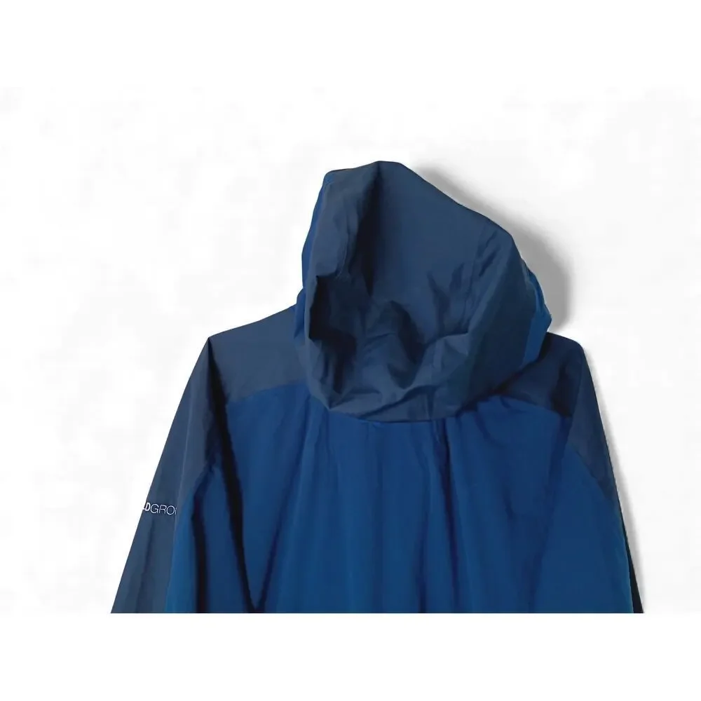 New Rab Kinetic Alpine 2.0 Jacket XXL Blue Softshell Hooded BuildGroup Logo
